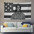 Rapper A-Asap R-Rocky Testing Tapestry Background Hanging Cloth Bedroom Room Decor Aesthetic Tapestry Wall Party